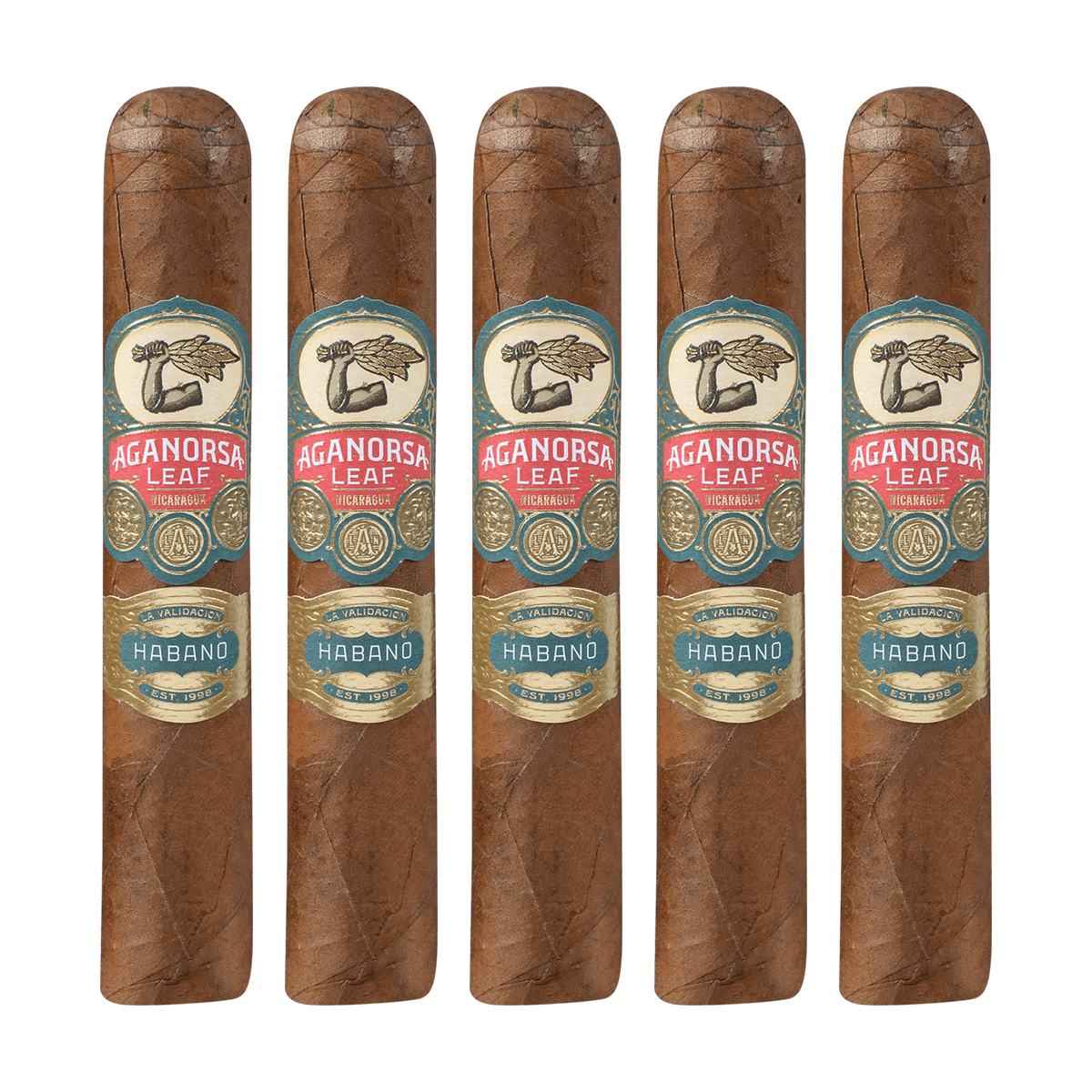 Aganorsa Leaf La Validacion Habano Gran Robusto Cigar - 5 Pack